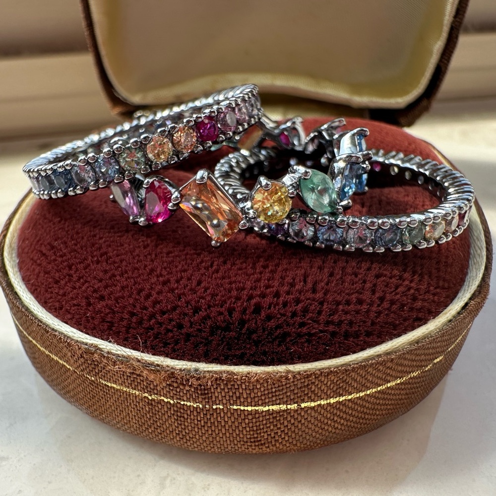 Bomb Party Mental Health Collection 2024 Size 9 Ring Stack on Hematite